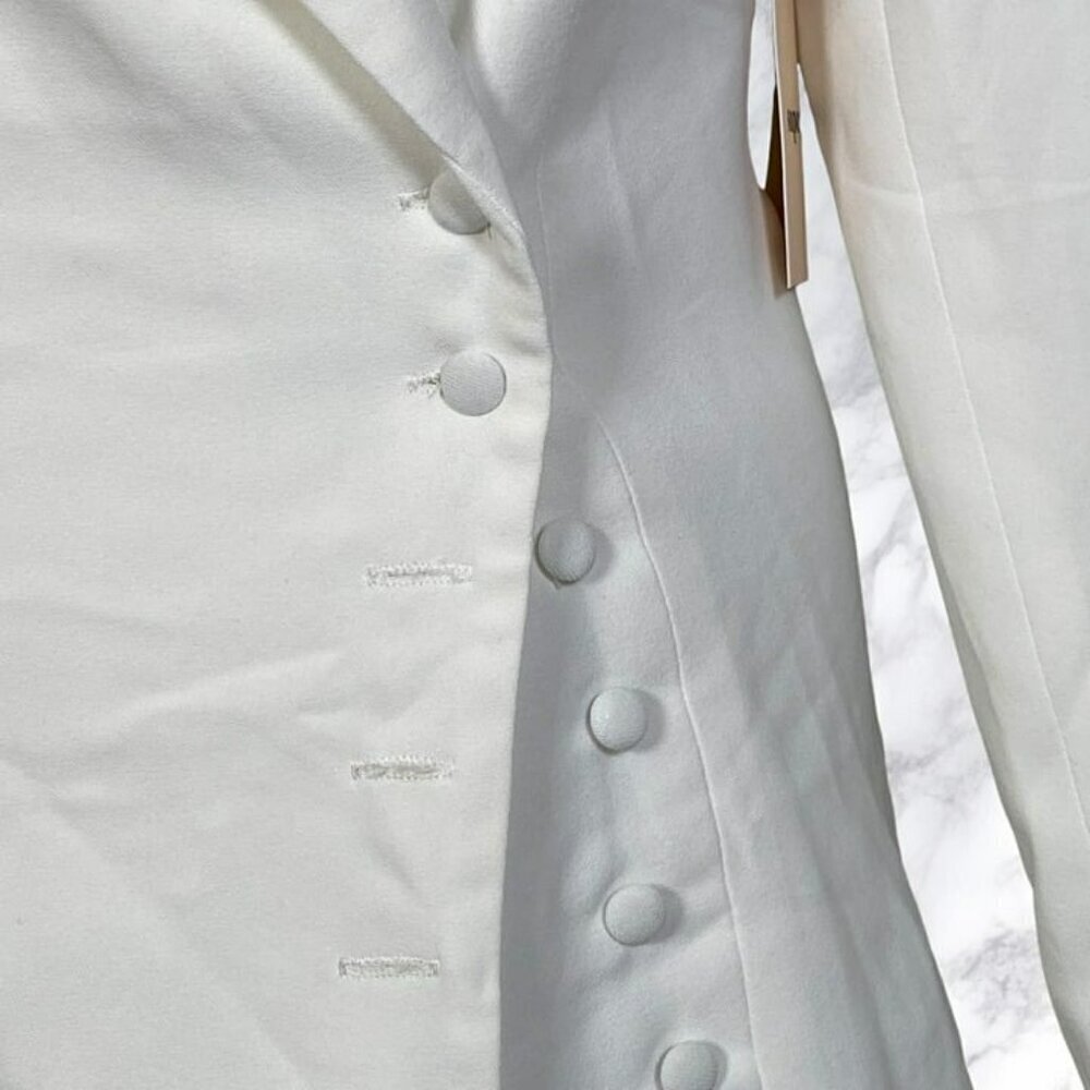 Superdown Armida Button Blazer Dress - Ivory - Picture 5 of 12